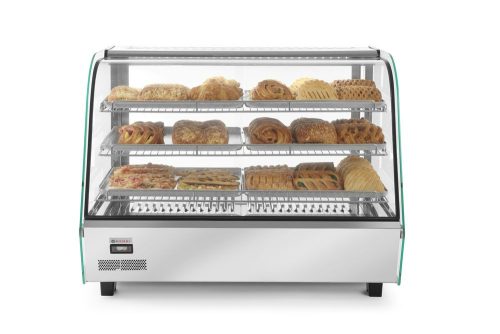 Asztali melegentartó vitrin, HENDI, 160 liter, 230V/1500W, 885x570x(H)680mm