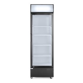   Hátulról megvilágított panellel rendelkező hűtőszekrény, egyajtós, Arktic, 254L, Fekete, 220-240V/250W, 578x605x(H)1980mm