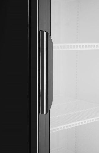 Hátulról megvilágított panellel rendelkező hűtőszekrény, egyajtós, Arktic, 254L, Fekete, 220-240V/250W, 578x605x(H)1980mm
