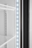 Hátulról megvilágított panellel rendelkező hűtőszekrény, egyajtós, Arktic, 254L, Fekete, 220-240V/250W, 578x605x(H)1980mm