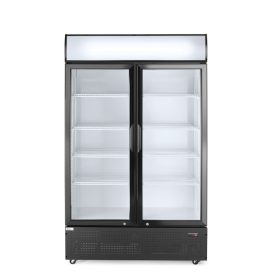   Hátulról megvilágított panellel rendelkező hűtőszekrény, kétajtós, Arktic, 512L, Fekete, 220-240V/510W, 1120x585x(H)1900mm