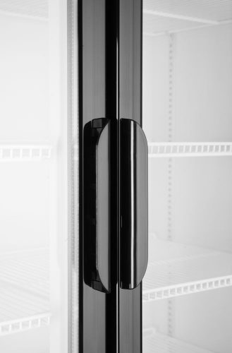 Hátulról megvilágított panellel rendelkező hűtőszekrény, kétajtós, Arktic, 512L, Fekete, 220-240V/510W, 1120x585x(H)1900mm