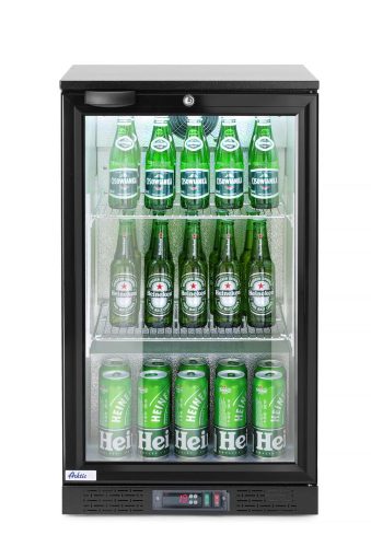 Egyajtós, pult alá helyezhető bárhűtő, italok hűtésére., Arktic, 86L, Fekete, 220-240V/120W, 500x530x(H)865mm
