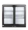 Hátsó hűtőrúd dupla tolóajtóval, Arktic, 158L, Fekete, 220-240V/160W, 900x520x(H)865mm