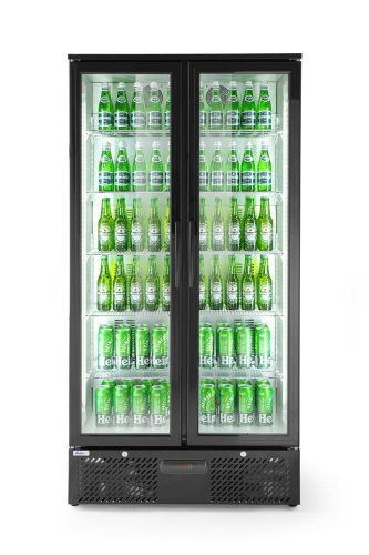 Kétajtós hátsó hűtő, Arktic, 384L, Fekete, 220-240V/365W, 900x530x(H)1820mm