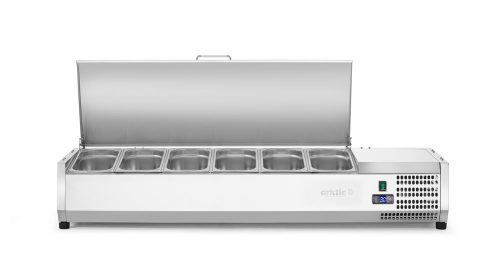 Pultra helyezhető feltéthűtő GN 1/3, Arktic, 6x GN 1/3, 230V/180W, 1405x420x(H)630mm