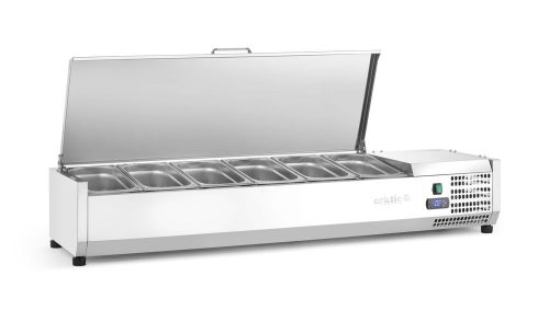 Pultra helyezhető feltéthűtő GN 1/3, Arktic, 6x GN 1/3, 230V/180W, 1405x420x(H)630mm