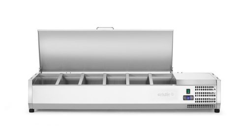 Pultra helyezhető feltéthűtő GN 1/3, Arktic, 6x GN 1/3, 230V/180W, 1405x420x(H)630mm