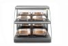 Kvarc fűtéses pultra helyezhető melegentartó vitrin két szintes, HENDI, 230V/560W, 650x485x(H)630mm