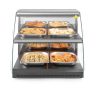 Kvarc fűtéses pultra helyezhető melegentartó vitrin két szintes, HENDI, 230V/560W, 650x485x(H)630mm
