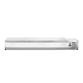   Pultra helyezhető feltéthűtő GN 1/3, Arktic, 7x GN 1/3, 230V/180W, 1605x420x(H)630mm