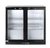 Kétajtós hátsó hűtő, Arktic, 158L, Fekete, 220-240V/160W, 900x530x(H)870mm