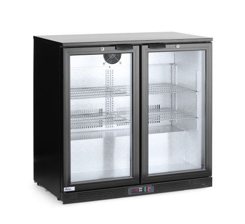 Kétajtós hátsó hűtő, Arktic, 158L, Fekete, 220-240V/160W, 900x530x(H)870mm