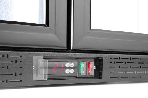 Kétajtós hátsó hűtő, Arktic, 158L, Fekete, 220-240V/160W, 900x530x(H)870mm