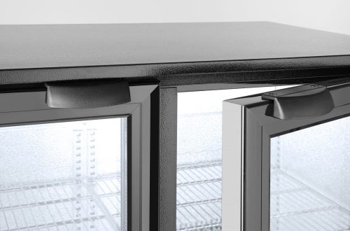 Kétajtós hátsó hűtő, Arktic, 158L, Fekete, 220-240V/160W, 900x530x(H)870mm