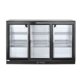   Hátsó hűtőrúd három tolóajtóval, Arktic, 254L, Fekete, 220-240V/160W, 1350x520x(H)865mm