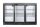 Hátsó hűtőrúd három tolóajtóval, Arktic, 254L, Fekete, 220-240V/160W, 1350x520x(H)865mm