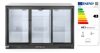 Hátsó hűtőrúd három tolóajtóval, Arktic, 254L, Fekete, 220-240V/160W, 1350x520x(H)865mm