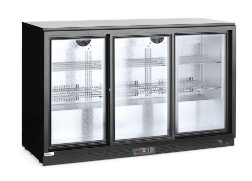 Hátsó hűtőrúd három tolóajtóval, Arktic, 254L, Fekete, 220-240V/160W, 1350x520x(H)865mm