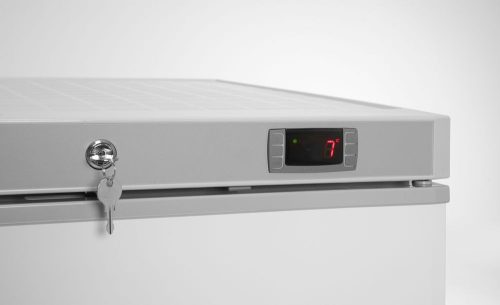 Fagyasztószekrény fehér festett acél házban, Arktic, Budget Line, Fehér, 220-240V/111W, 589x655x(H)838mm