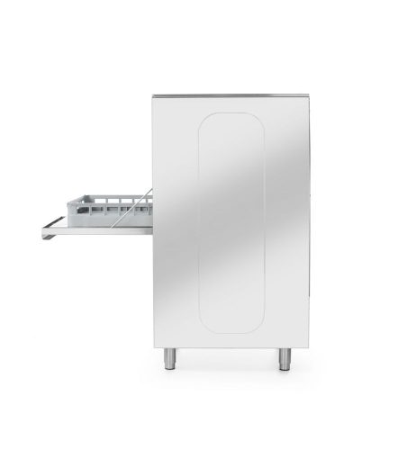 50x60 mosogatógép tálcákhoz és edényekhez – elektronikusan vezérelt, mosószeradagoló rendszerrel és leeresztő szivattyúval, HENDI, 400V/7100W, 595x777x(H)1335mm