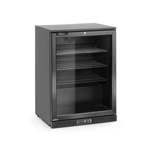 Egyajtós, pult alá helyezhető bárhűtő, italok hűtésére., Arktic, 105L, Fekete, 220-240V/120W, 600x530x(H)870mm