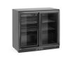 Hátsó pult alatti hűtő dupla tolóajtóval., Arktic, 158L, Fekete, 220-240V/160W, 900x520x(H)870mm