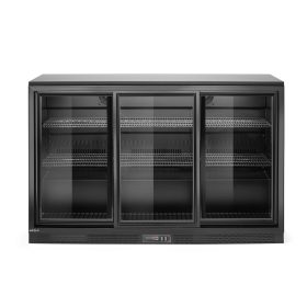  Hátsó hűtőrúd három tolóajtóval, Arktic, 308L, Fekete, 220-240V/160W, 1350x520x(H)865mm