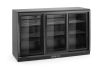 Hátsó hűtőrúd három tolóajtóval, Arktic, 308L, Fekete, 220-240V/160W, 1350x520x(H)865mm