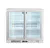 Háttérpult hűtő két tolóajtóval, Arktic, 150L, Ezüst, 220-240V/160W, 900x520x(H)840mm