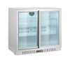 Háttérpult hűtő két tolóajtóval, Arktic, 150L, Ezüst, 220-240V/160W, 900x520x(H)840mm