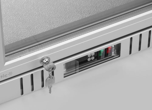 Háttérpult hűtő egy ajtóval, Arktic, 75L, Ezüst, 220-240V/120W, 530x500x(H)840mm