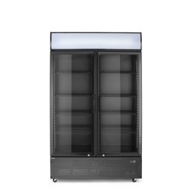   Hátulról megvilágított panellel rendelkező hűtőszekrény, kétajtós, Arktic, 512L, Fekete, 220-240V/510W, 1120x585x(H)1900mm