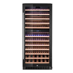   Borhűtő, 2 zónás, 124 palack, Arktic, 265L, Fekete, 570x595x(H)1400mm