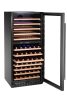 Borhűtő, 2 zónás, 124 palack, Arktic, 265L, Fekete, 570x595x(H)1400mm