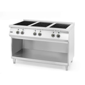   Indukciós tűzhely 6 főzőlappal, HENDI, 400V/25500W, 1200x700x(H)890mm
