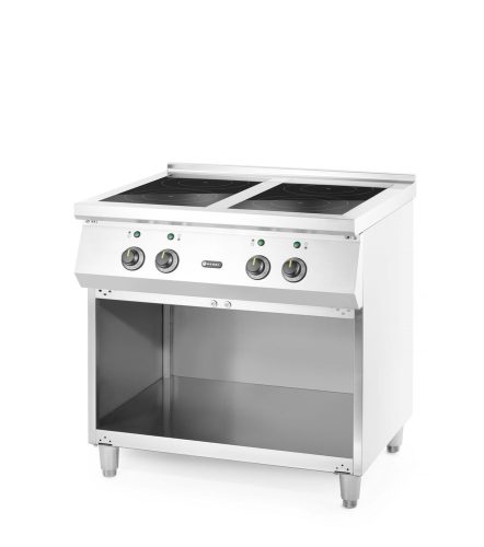 Indukciós tűzhely 4 főzőlappal, HENDI, 400V/17000W, 800x720x(H)854mm