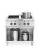 Indukciós tűzhely 4 főzőlappal, HENDI, 400V/17000W, 800x720x(H)854mm