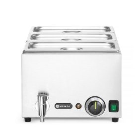   Bain-marie vízfürdős melegentartó leeresztő csappal Ranger, HENDI, GN 1/1, 230V/1000W, 605x332x(H)242mm