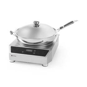   Indukciós főzőlap 3500 wok modell, HENDI, Profi Line, Indukciós wok + wok serpenyő, 230V/3500W, 340x450x(H)295mm