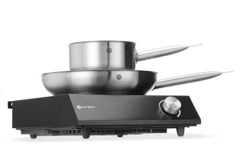 Beállítás: Indukciós tűzhely, 3500W + serpenyő + serpenyő, HENDI, Fekete, 220-240V/3500W, 320x395x(H)95mm