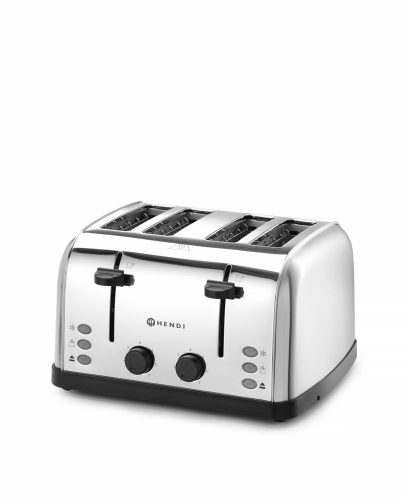 4 szeletes kenyérpirító, HENDI, 240V/1500W, 295x335x(H)180mm