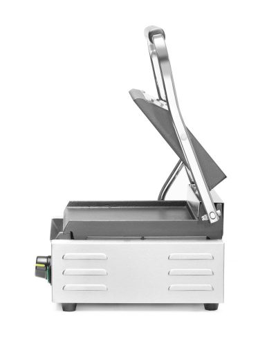 Kontakt grill - szimpla verzió, HENDI, Bordázott tetejű és sima aljú, 230V/1800W, 310x375x(H)216mm