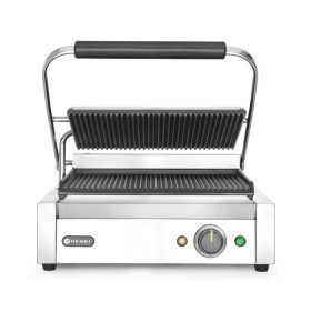   Kontakt grill Pannini, HENDI, Bordázott tetejű és aljú, 230V/2200W, 430x375x(H)216mm