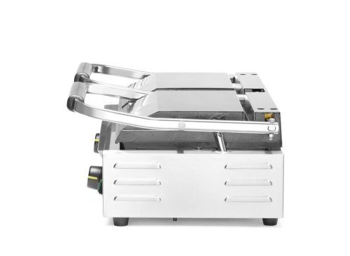 Kontakt grill - dupla verzió, HENDI, Bordázott tetejű és sima aljú, 230V/3600W, 570x375x(H)216mm