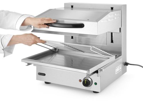Emelhető Salamander grill, 450 mm munkamagassággal, HENDI, 230V/2800W, 470x520x(H)530mm