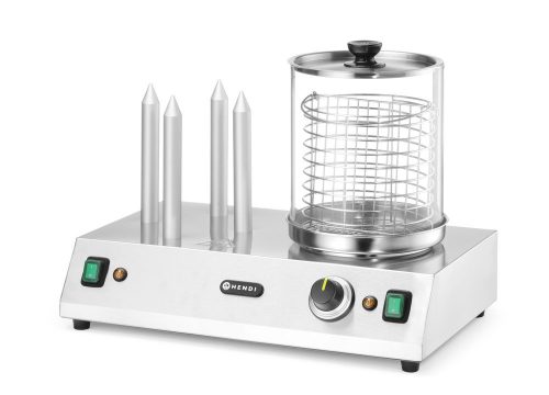 Kolbász- és Hot dog melegentartó, HENDI, 220-240V/550W, 500x310x(H)395mm