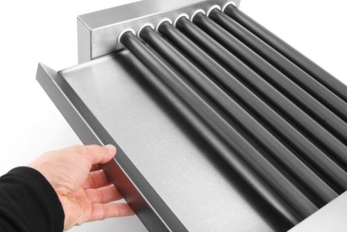 Forgóhengeres virslisütő - egy zóna, HENDI, 7 henger, 230V/740W, 525x365x(H)176mm