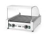 Üvegfedél a kolbász hengerrácsokhoz, HENDI, Kolbászsütő grill 7 (268506), 470x325x(H)240mm