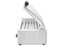 Kolbászsütő grill, 1 zónás, energiatakarékos fedéllel, HENDI, 7 görgős, 230V/620W, 566x375x(H)259mm